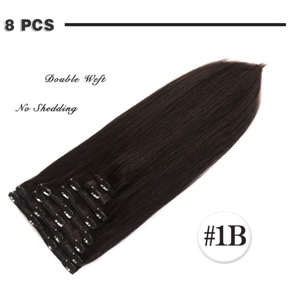 20inch Remy Clip Human Hair Extensions - Picture 5 of 7